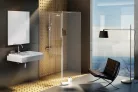 Ravak Walk-In Corner Szett 120x90, zuhanykabin krómhatású+transparent