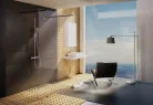 Ravak Walk-In Free Szett 130,  zuhanykabin fekete+transparent
