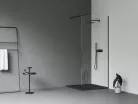 Ravak Walk-In Wall Szett 80, zuhanykabin fekete+transparent
