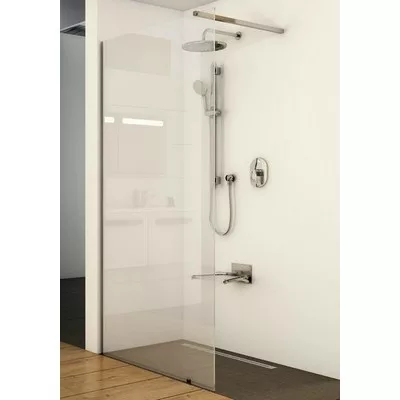 Ravak Walk-In Wall 90 zuhanyfal fényes alu profil transparent üveg (GW9W70C00Z1)