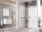 Ravak Walk-In Wall Szett 100, zuhanykabin krómhatású+transparent