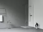 Ravak Walk-In Wall Szett 100, zuhanykabin krómhatású+transparent