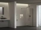 Ravak Walk-In Air Wall 110 zuhanykabin fekete+transparent