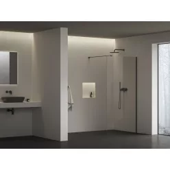 Ravak Walk-In Air Wall 110 zuhanykabin fekete+transparent
