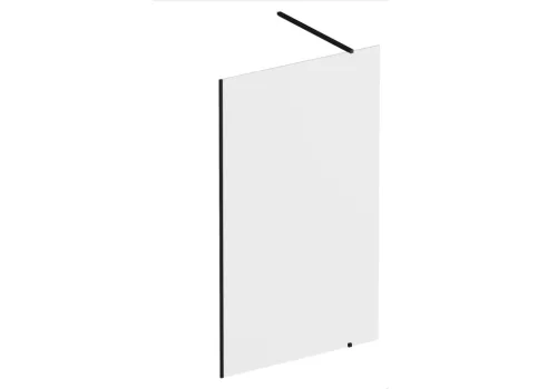 Ravak Walk-In Wall Szett 110, zuhanykabin fekete+transparent