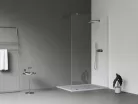 Ravak Walk-In Wall Szett 120, zuhanykabin krómhatású+transparent