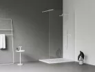 Ravak Walk-In Wall Szett 120, zuhanykabin matt fehér+transparent