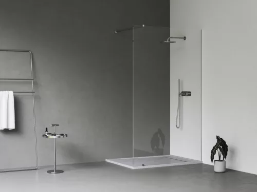 Ravak Walk-In Wall Szett 140, zuhanykabin krómhatású+transparent