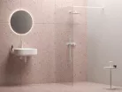 Ravak Walk-In Wall Szett 160, zuhanykabin matt fehér+transparent