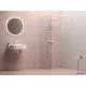 Ravak Walk-In Wall Szett 160, zuhanykabin matt fehér+transparent