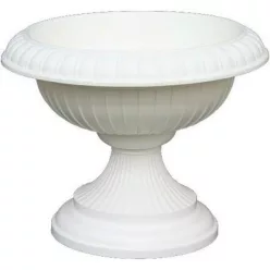 Görögtál virágkehely 40 cm fehér