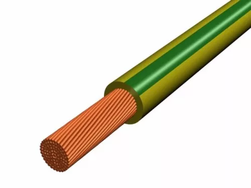 Kábel, vezeték - H07V-K 1x10 z/s 450/750V PVC szigetelésű sodrott hajlékony rézvezeték MKH (319012)