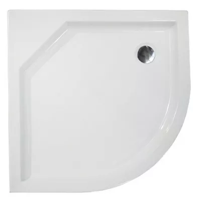 H2O Zénó íves zuhanytálca 800 mm slim akril (H2O-12311)