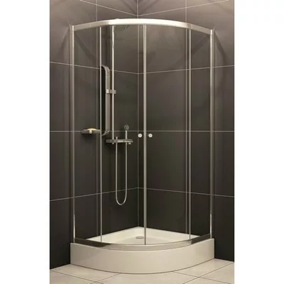 H2O Projecta átlátszó íves zuhanykabin SZETT 800mm standard (H2O-18951)
