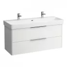 Laufen Base alsószekrény két fiók 814965 mosdóhoz 116 cm fehér H4024921102601 rajz