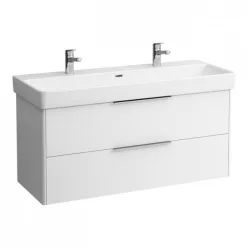 Laufen Base alsószekrény két fiók 814965 mosdóhoz 116 cm fehér H4024921102601 rajz