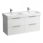 Laufen Base alsószekrény négy fiók 814966 mosdóhoz 116 cm fényes fehér H4024941102611 rajz