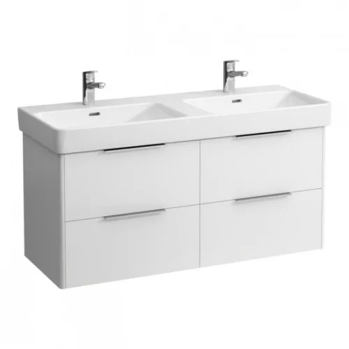 Laufen Base alsószekrény négy fiók 814966 mosdóhoz 116 cm fényes fehér H4024941102611 rajz