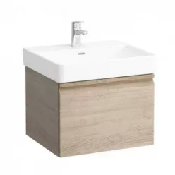 Laufen Pro S alsószekrény 55 cm 818959 mosdóhoz fényes tölgy H4830310954791 rajz2