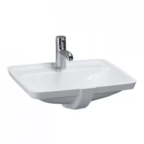 Laufen Pro S alulról építhető mosdó csaplyukkal 53x40 fehér H8119660001041 rajz