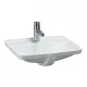 Laufen Pro S alulról építhető mosdó csaplyukkal 53x40 fehér H8119660001041 rajz