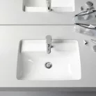 Laufen Pro S alulról építhető mosdó csaplyukkal 53x40 fehér H8119660001041