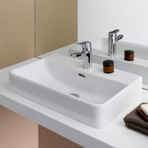 Laufen Pro S ráépíthető mosdó csaplyukkal 55x38 fehér alul csiszolt H8129520001041