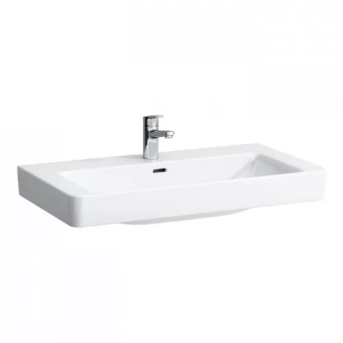 Laufen Pro S mosdó csaplyukkal 85x46,5 fehér H8139650001041 rajz