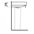 Laufen Pro S mosdó csaplyukkal 85x46,5 fehér H8139650001041