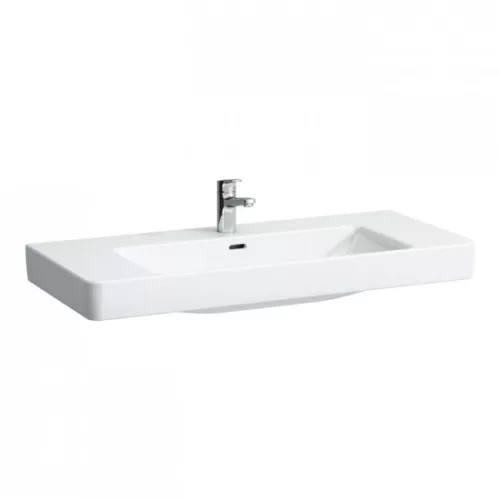 Laufen Pro S ráépíthető mosdó csaplyukkal 100,5 cm fehér H8139660001041