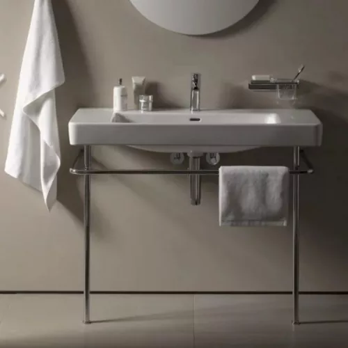 Laufen Pro S ráépíthető mosdó csaplyukkal 100,5 cm fehér H8139660001041