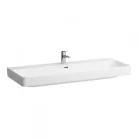 Laufen Pro S ráépíthető dupla mosdó csaplyukkal 120 cm fehér H8149650001041 rajz