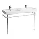 Laufen Pro S ráépíthető dupla mosdó csaplyukkal 130 cm fehér H8149680001041