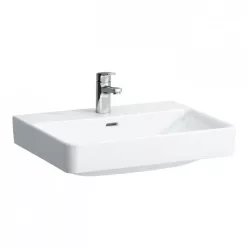 Laufen Pro S mosdó csaplyukkal 60x46,5 fehér alul csiszolt H8169630001041 rajz