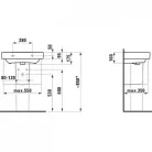 Laufen Pro S mosdó csaplyukkal 60x38 kompakt LCC felület fehér H8189594001041
