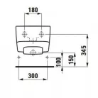 Laufen Pro S fali bidé csaplyukas fehér H8309610003021