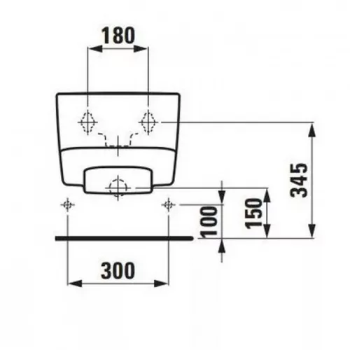 Laufen Pro S fali bidé csaplyukas fehér H8309610003021