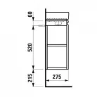 Laufen Pro S bútor mosdóval komlett 48x18 fényes fehér H8629644751041