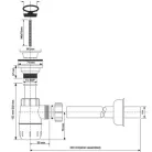 McAlpine műanyag búraszifon 32mm HC1L (HC1L)