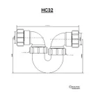 McAlpine hurok szifon HC32