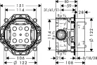 Hansgrohe Ibox universal alaptest 01800180 zöld