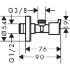 Hansgrohe S sarokszelep HG-13901000