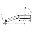 Hansgrohe Pulsify Select S kézizuhany 105 Activation fekete select