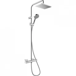 Hansgrohe Vernis Shape Showerpipe 230 ECO termosztátos zuhanyrendszer HG-26097000 rajza