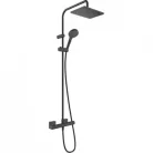 Hansgrohe Vernis Shape Showerpipe 230 ECO termosztátos zuhanyrendszer HG-26097000 rajza
