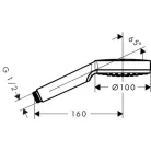 Hansgrohe Crometta 1jet EcoSmart kézizuhany króm fehér 26333400