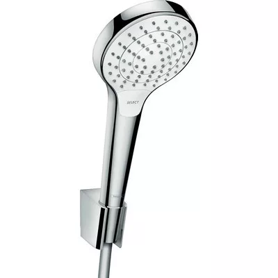 Hansgroha Croma Select S zuhanyszett 1,25 m gégecső fehér króm 26421400 rajza