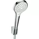 Hansgroha Croma Select S zuhanyszett 1,25 m gégecső fehér króm 26421400 rajza