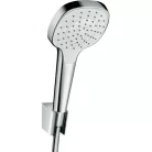 Hansgrohe Croma Select E 1jet zuhanyszett zuhanyrúddal 125 cm fehér króm 26424400 rajza