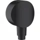 Hansgrohe FixFit S gégecső csatlakozó visszafolyásgátlóval matt fekete HG-26453670 rajza